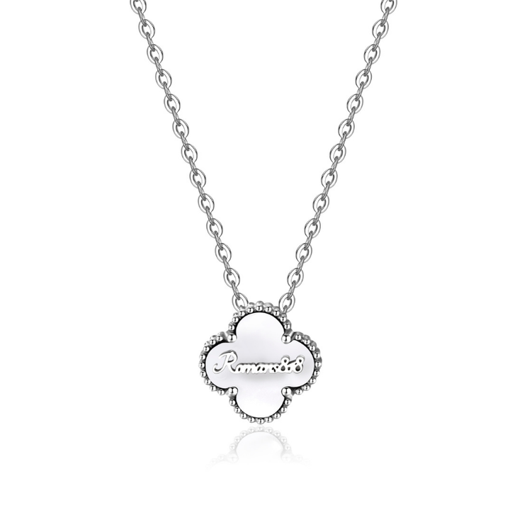 Bible Versed Clover Necklaces (Silver)
