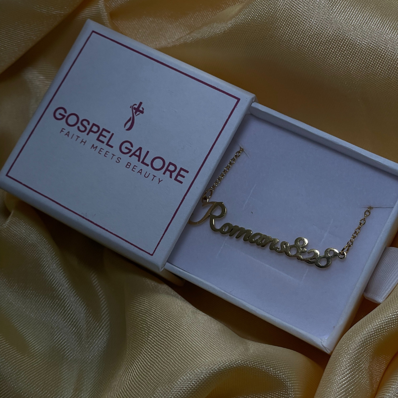 Bible Versed Name Necklaces (Gold)