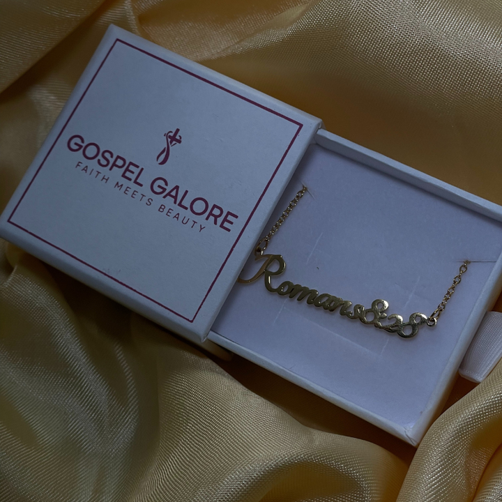 Bible Versed Name Necklaces (Gold)