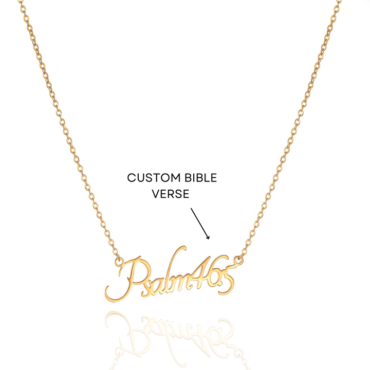 Bible Versed Name Necklaces (Gold) - Personalised