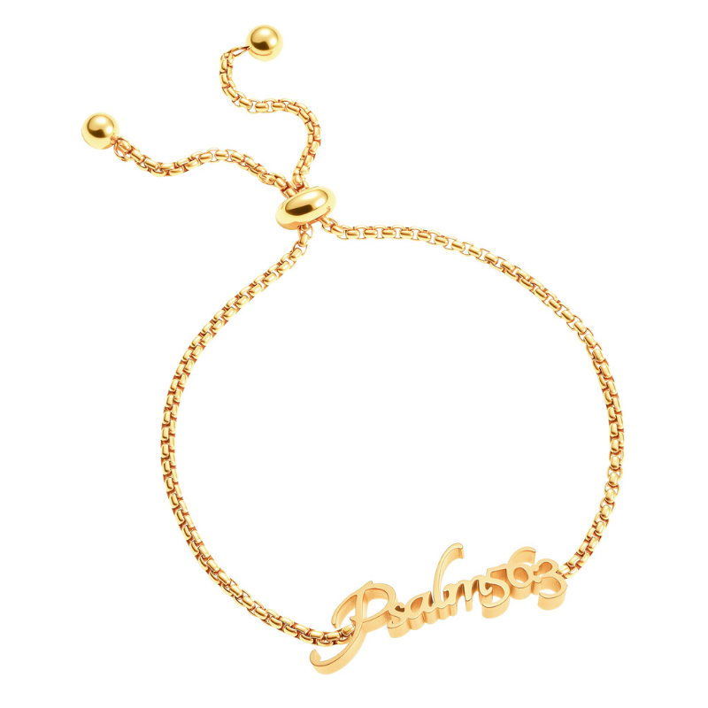 Bible Versed Name Bracelets (Gold)