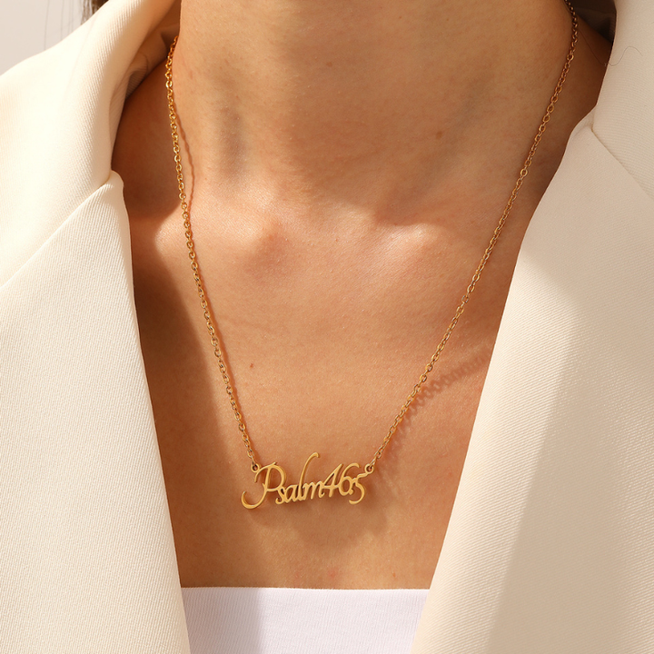 Bible Versed Name Necklaces (Gold)