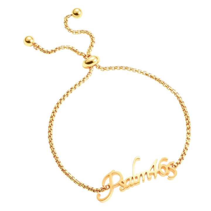 Bible Versed Name Bracelets (Gold)