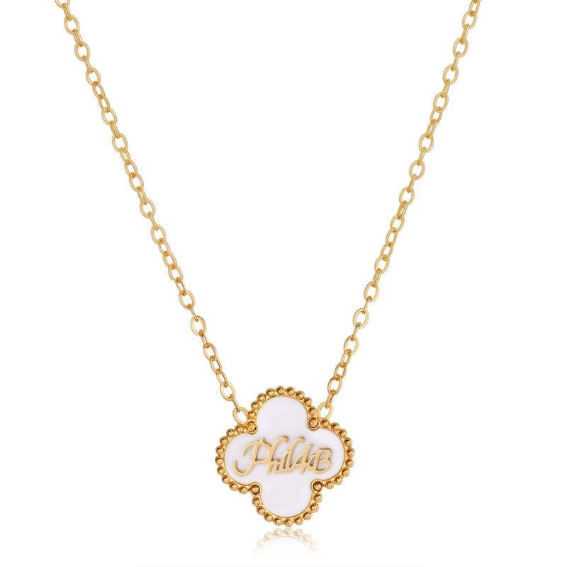 Bible Versed Clover Necklaces (Gold)
