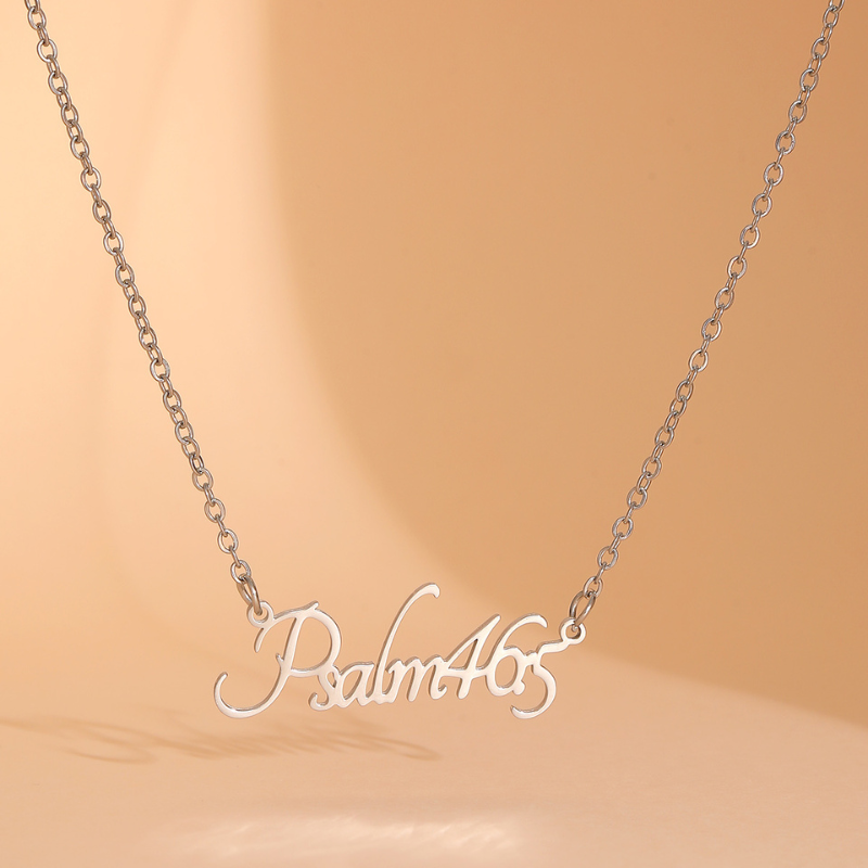 Bible Versed Name Necklaces (Silver)