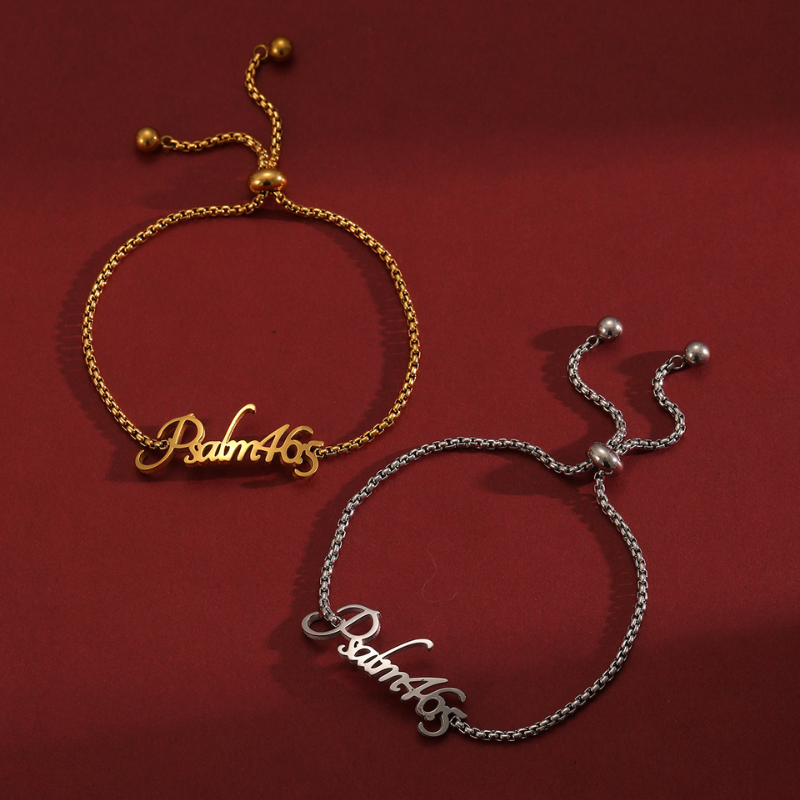 Bible Versed Name Bracelets (Silver)