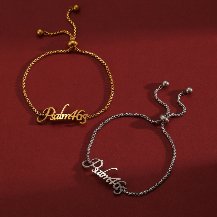 Bible Versed Name Bracelets (Gold)