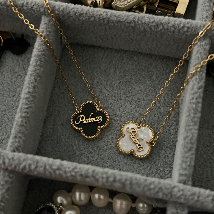 Bible Versed Clover Necklaces (Gold)