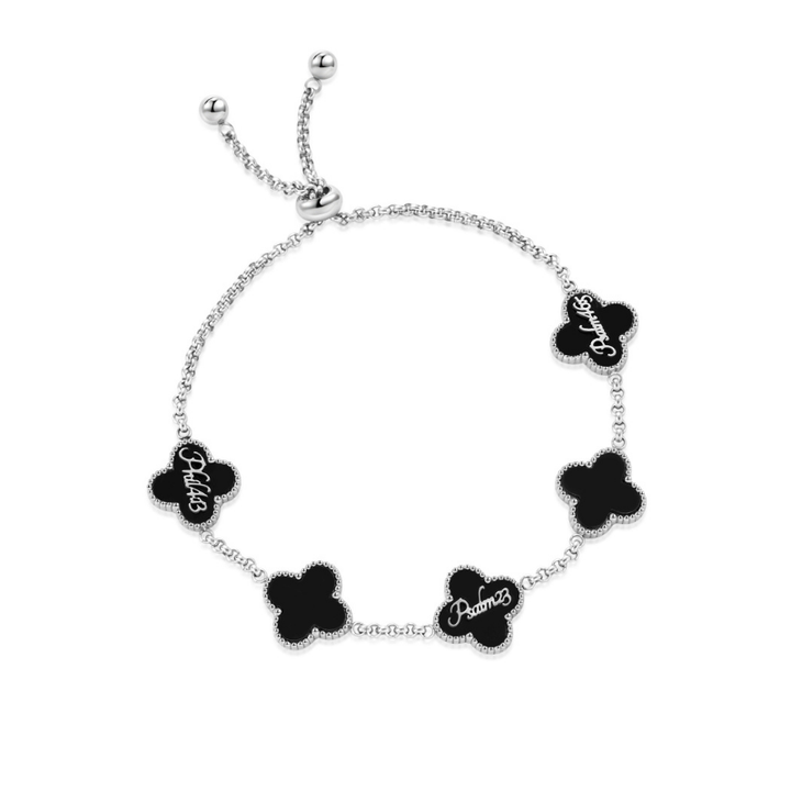 Bible Versed Clover Bracelets (Silver)
