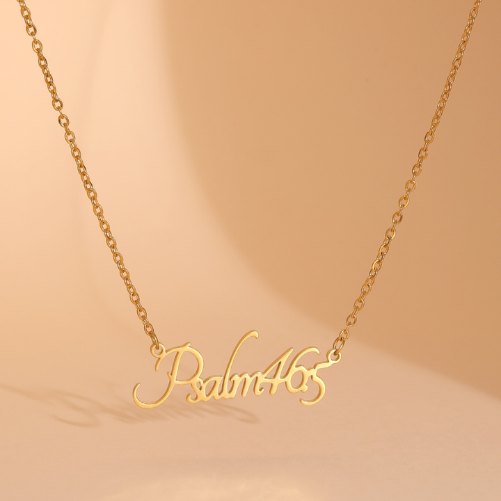 Bible Versed Name Necklaces (Gold)