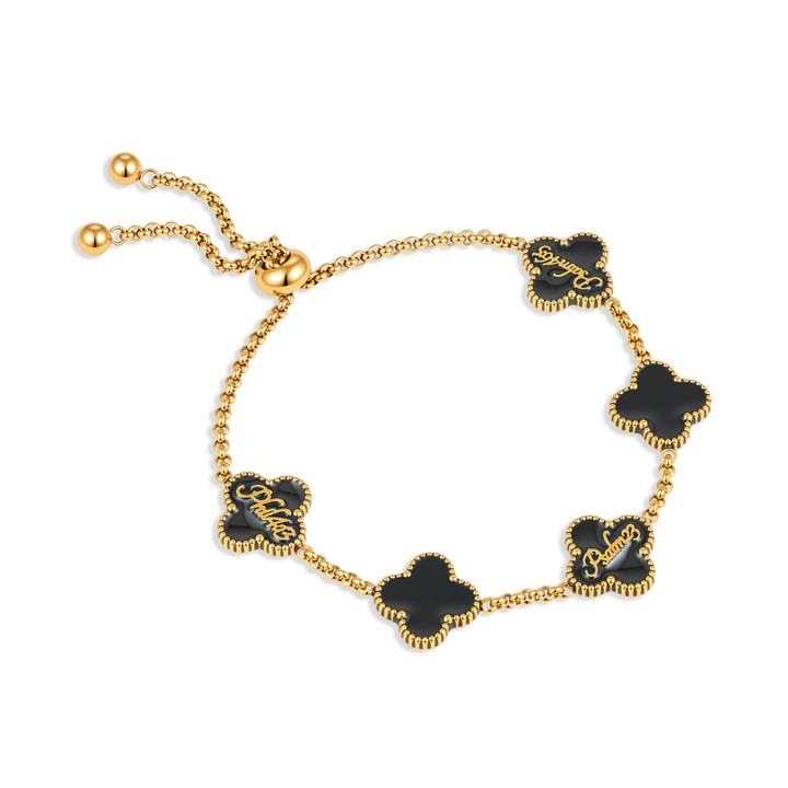 Bible Versed Clover Bracelets (Gold)