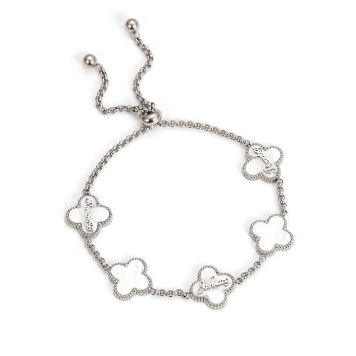 Bible Versed Clover Bracelets (Silver)