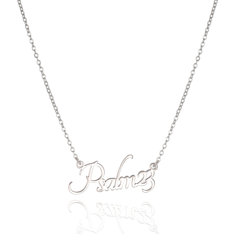 Bible Versed Name Necklaces (Silver)