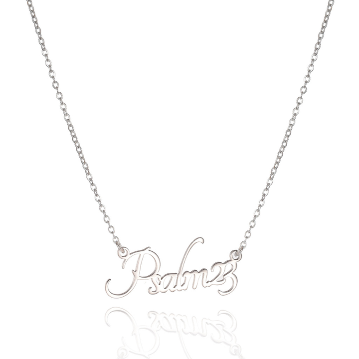 Bible Versed Name Necklaces (Silver)