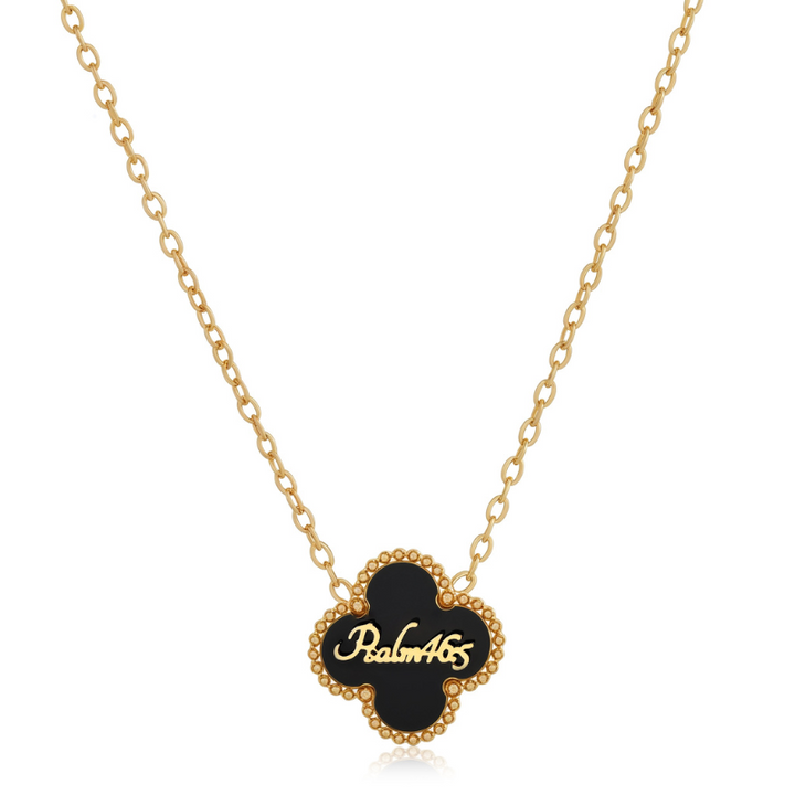 Bible Versed Clover Necklaces (Gold)