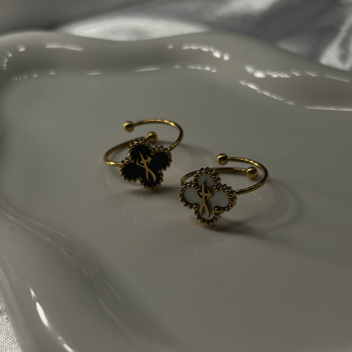 Faith-Inspired Clover Rings (Gold)