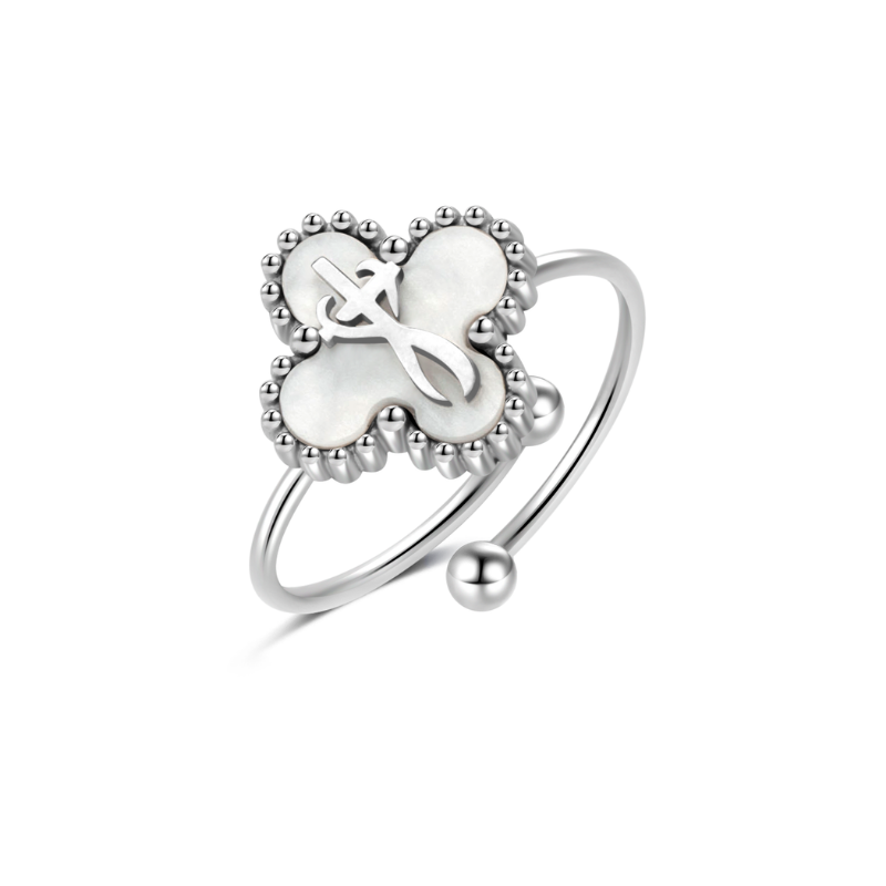 Faith-Inspired Clover Rings (Silver)