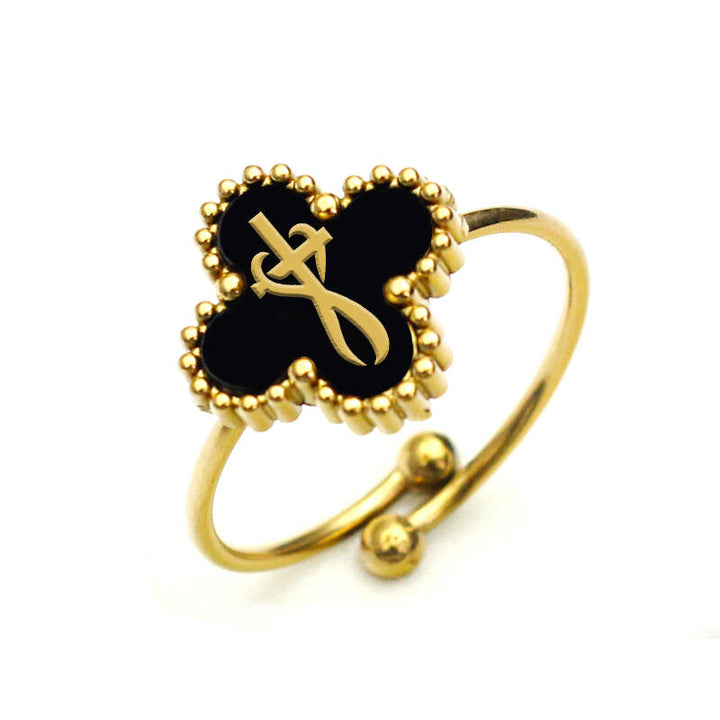 Faith-Inspired Clover Rings - Gold