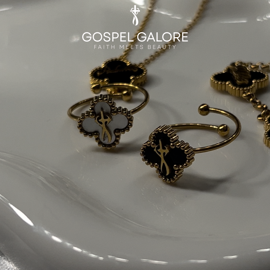 Faith-Inspired Clover Rings - Gold