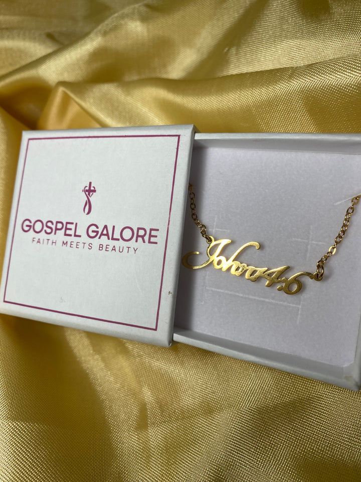 Bible versed Gold necklaces