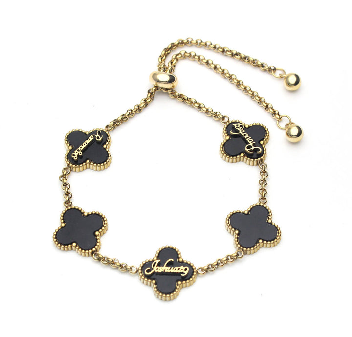 Bible Versed Clover Bracelets - Gold