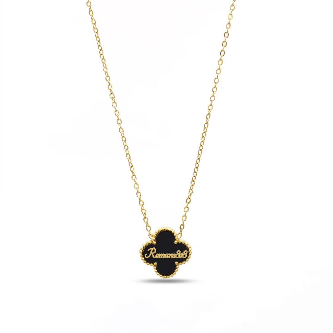 Bible Versed Clover Necklaces - Gold