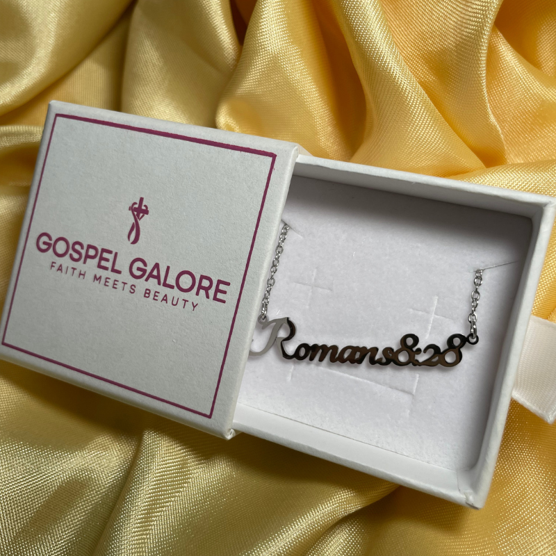 Bible Versed Name Necklaces (Silver)