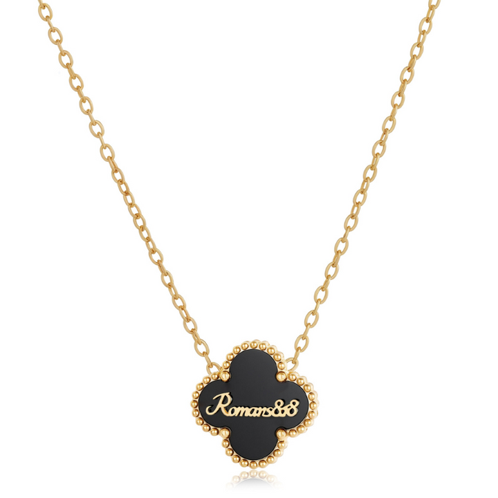 Bible Versed Clover Necklaces (Gold)