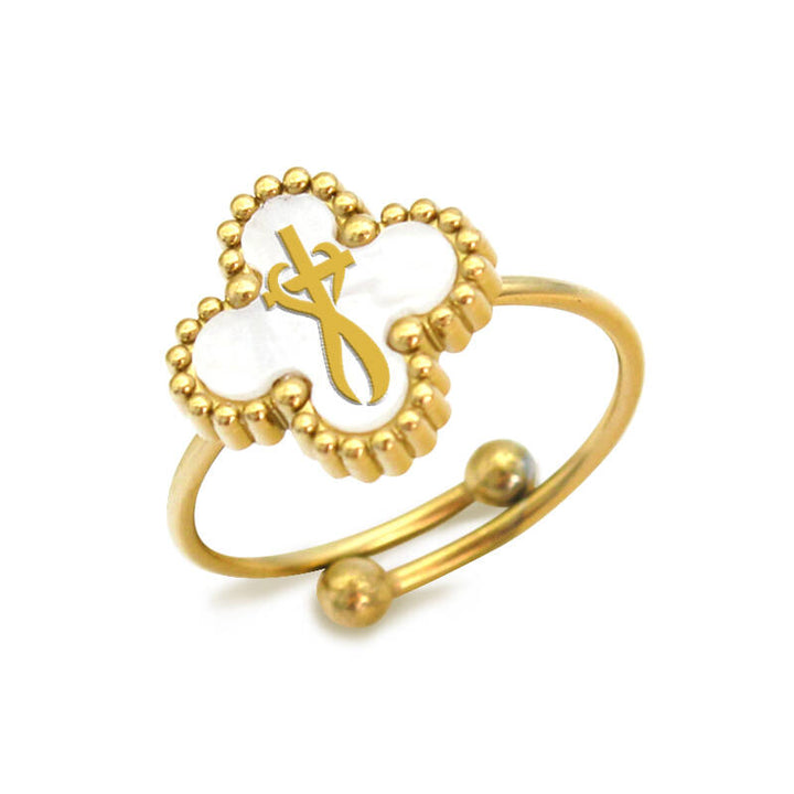 Faith-Inspired Clover Rings - Gold